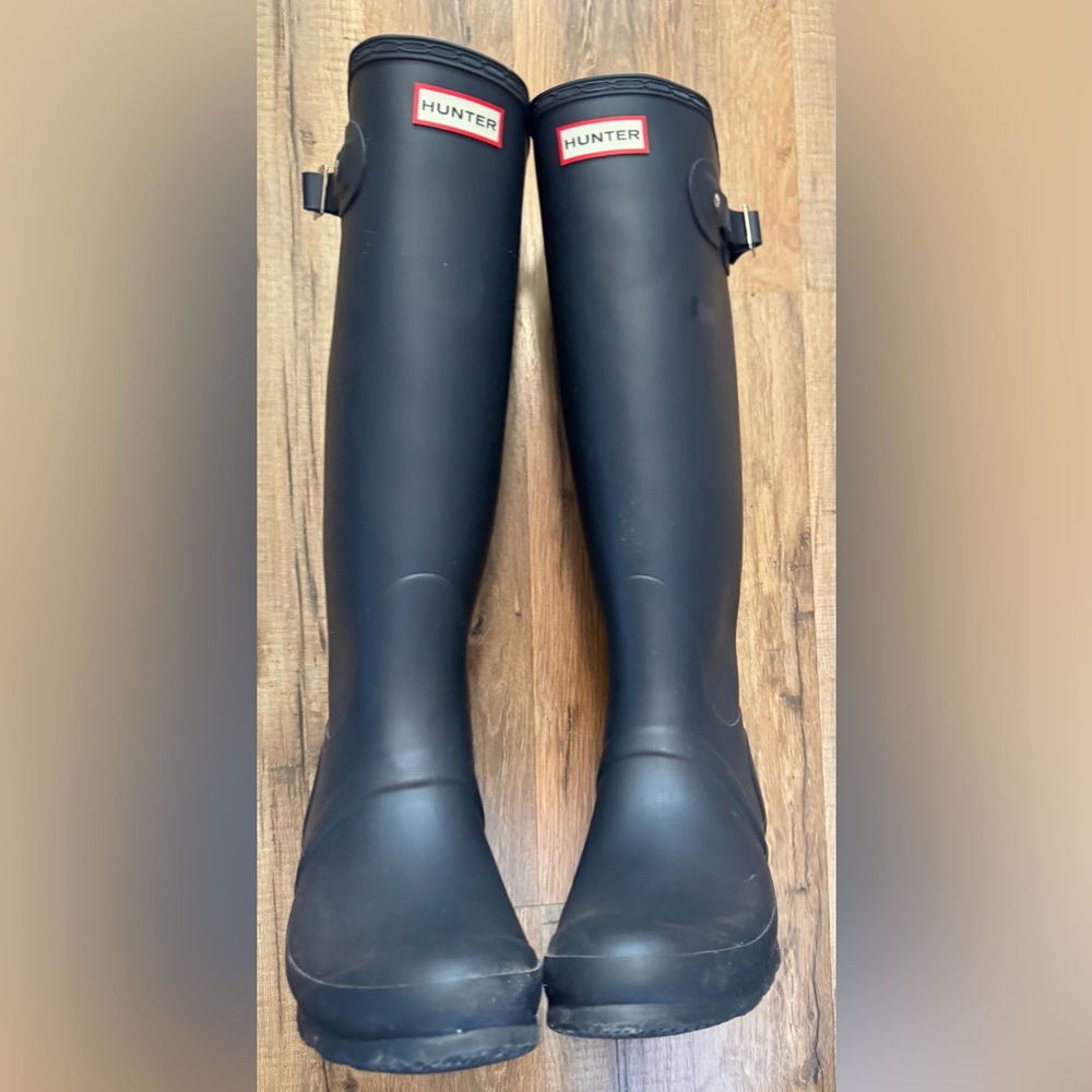 Hunter Classic navy Knee-High Boots